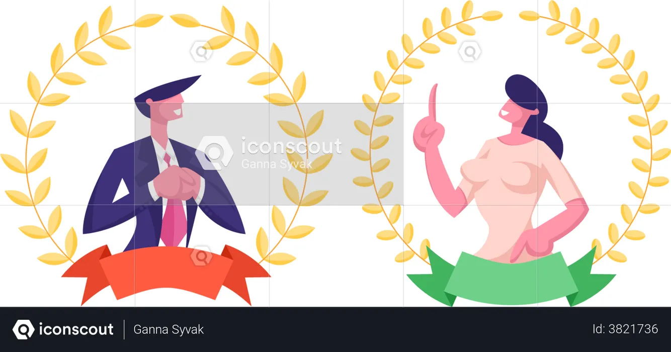 Premio al mejor trabajador  Ilustración