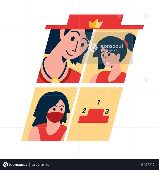 Premium dating service user  Illustration