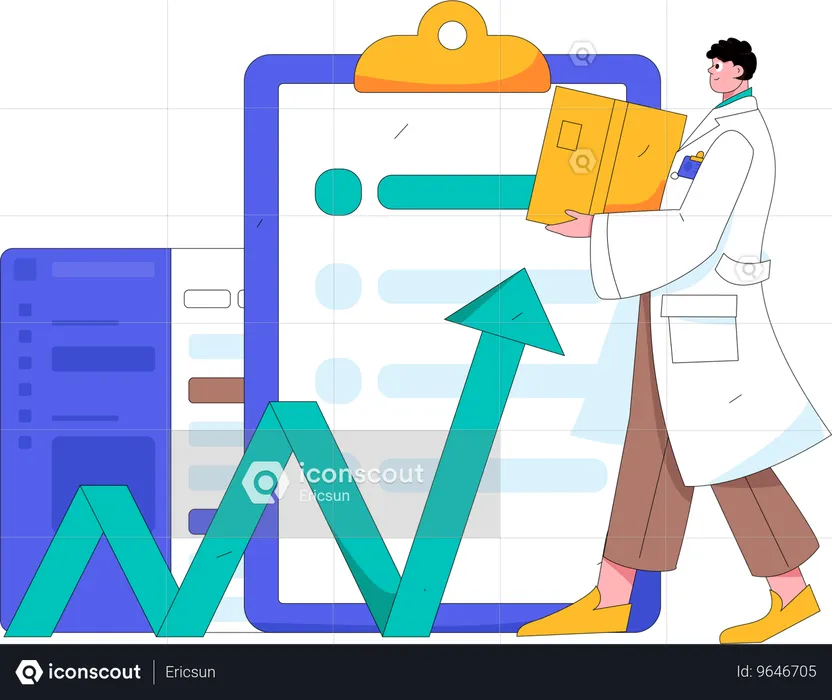 Prescription de médicaments en ligne  Illustration