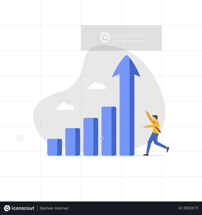 Present company growth  Illustration