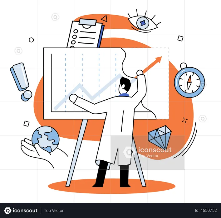 Presentación de negocios  Ilustración