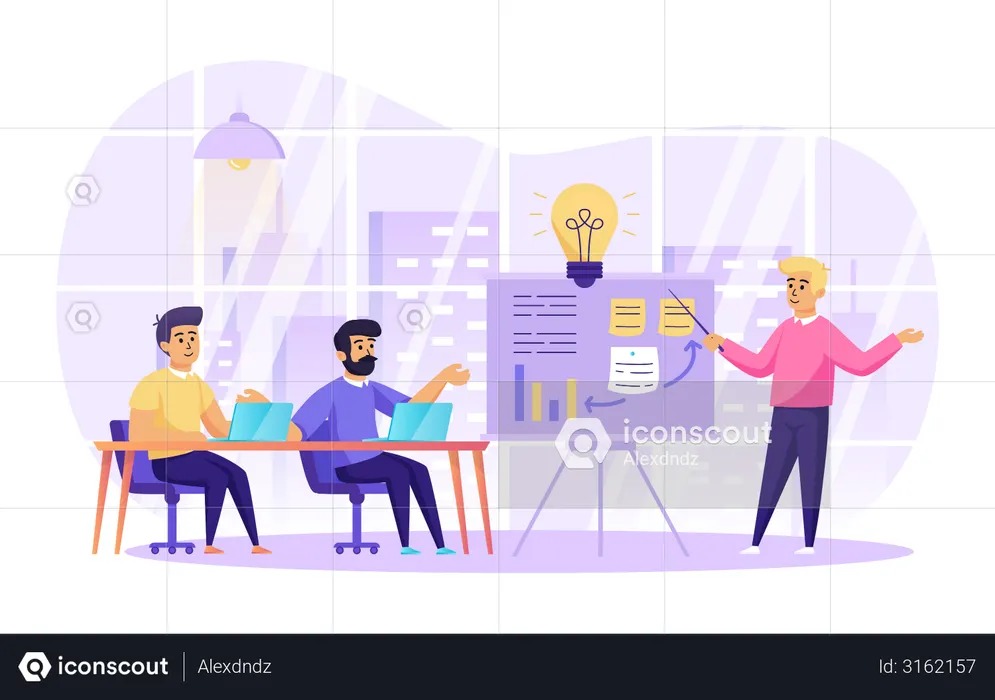 Présentation d'entreprise  Illustration