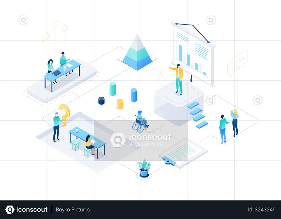 Présentation d'entreprise  Illustration