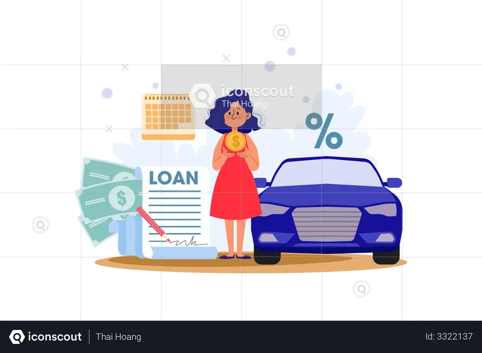 Prêt automobile  Illustration