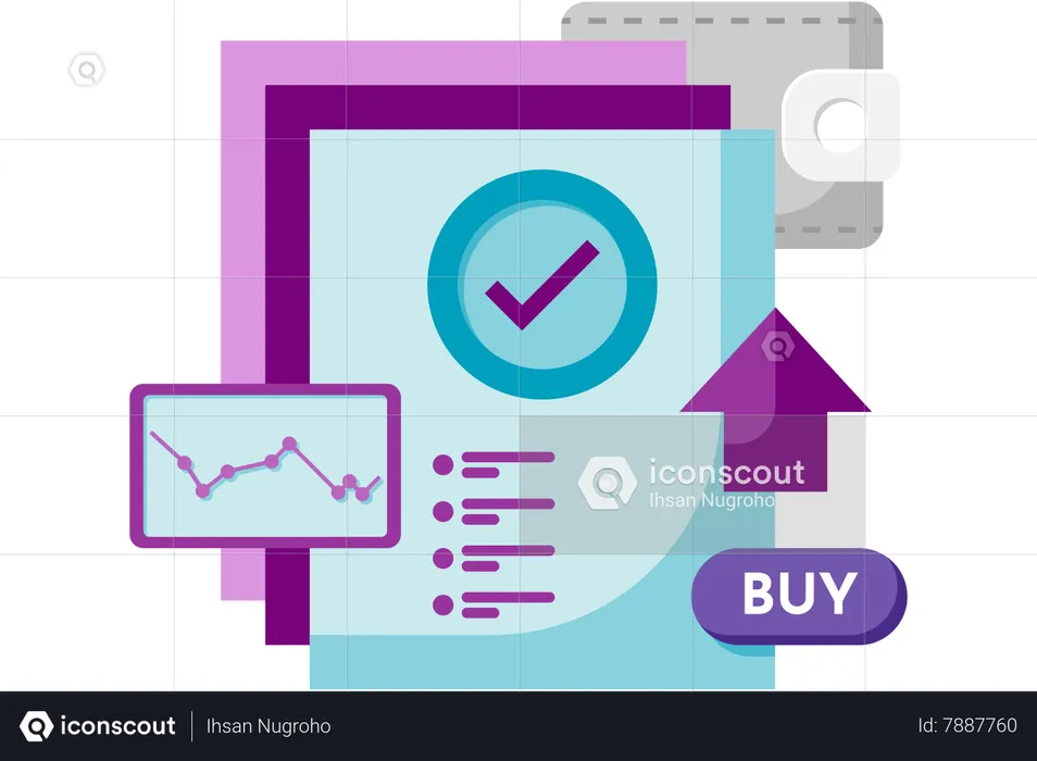 Preuve d'achat d'actions  Illustration