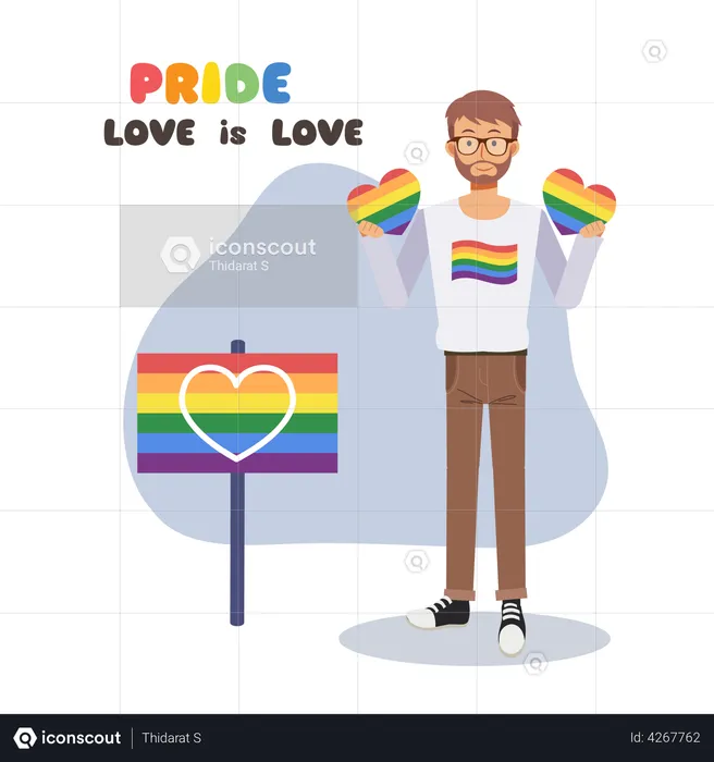 Pride Month Celebration  Illustration