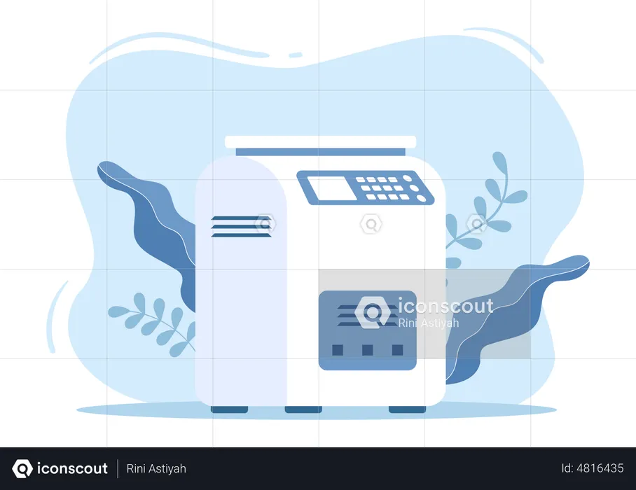 Printing machine  Illustration