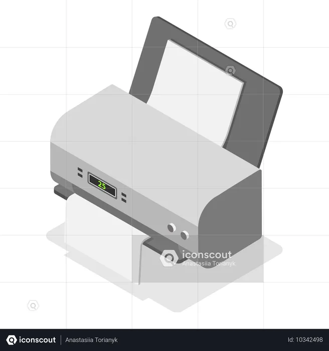 Printing machine  Illustration