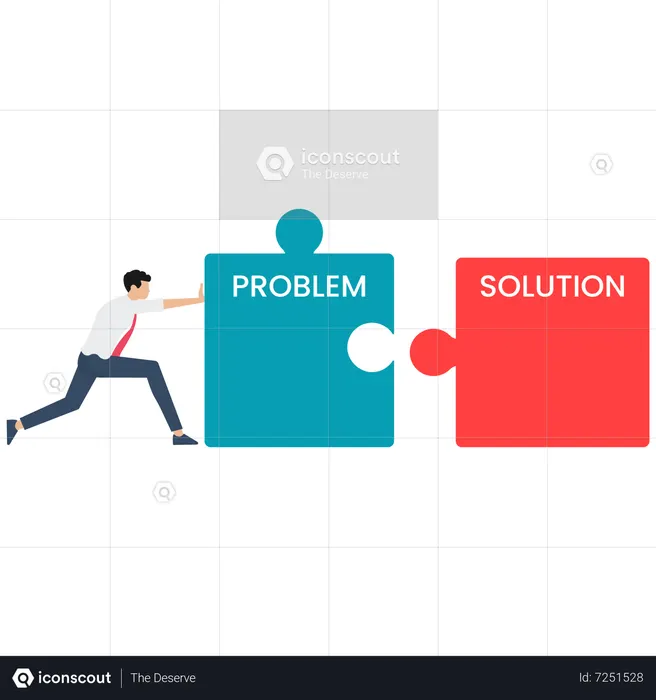 Best Problem solving Illustration download in PNG & Vector format