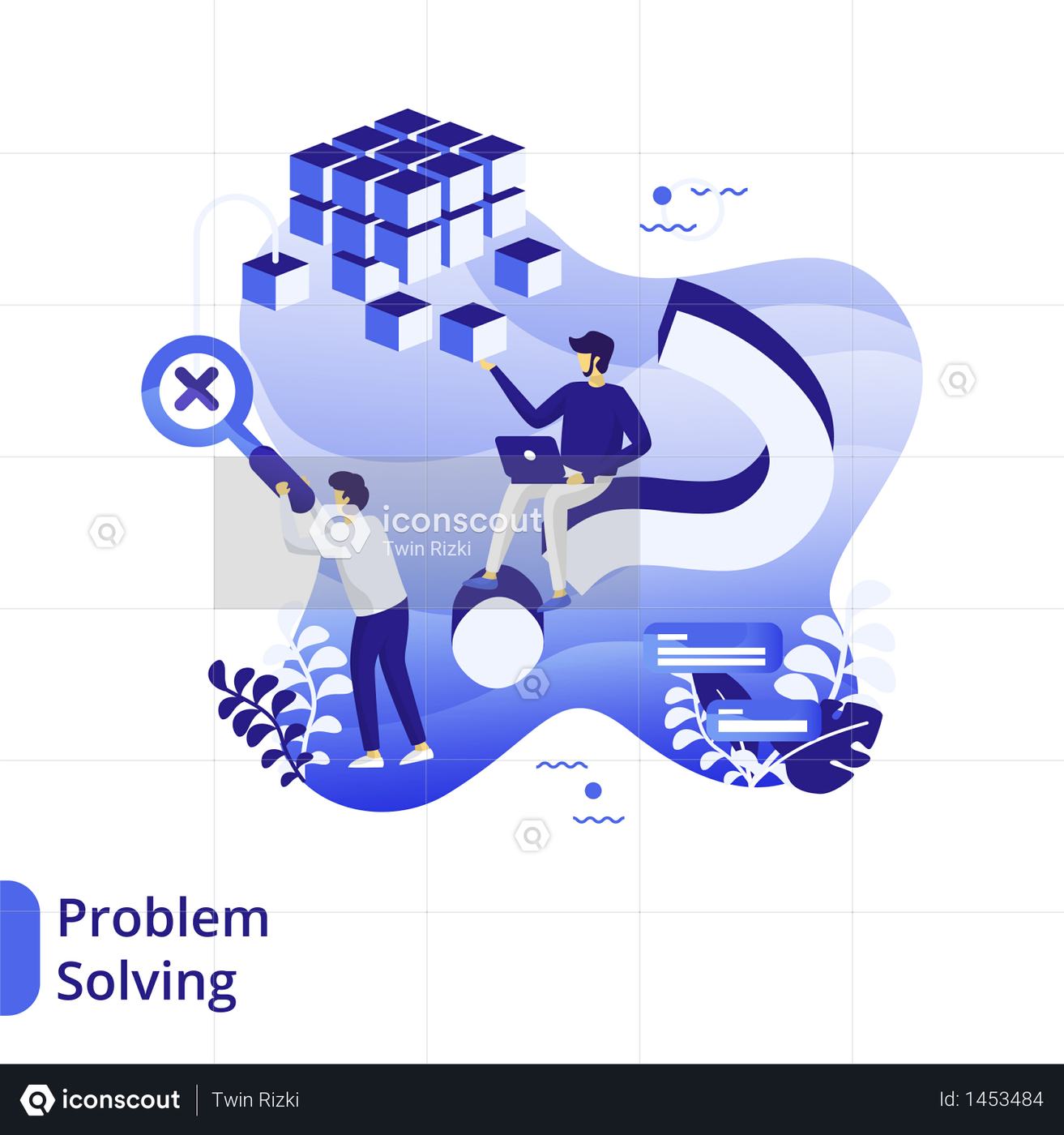 Best Premium Problem Solving Flat Illustration Illustration download in ...