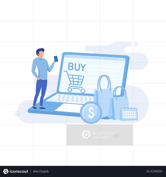 Procesamiento de pedidos Gestión de inventario  Ilustración