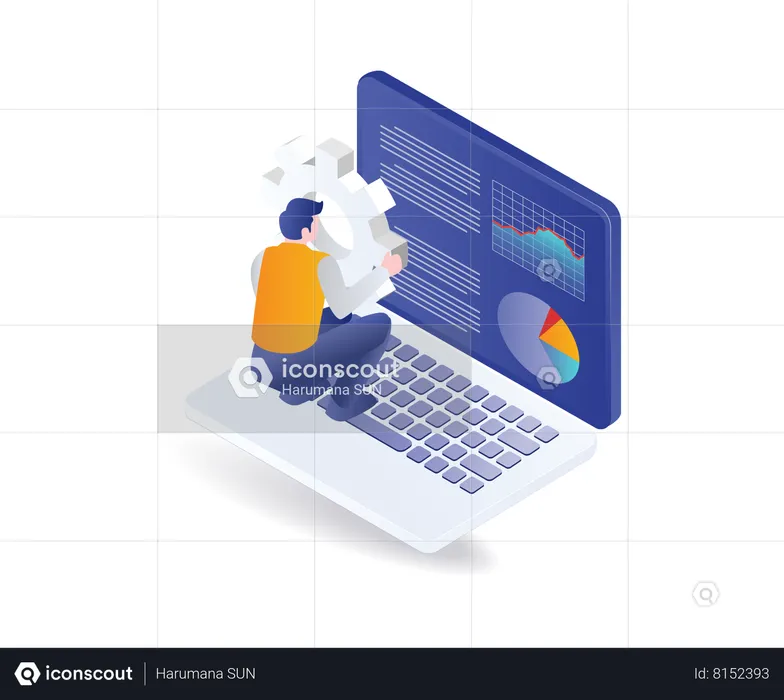 Process of analyzing data with maintenance  Illustration