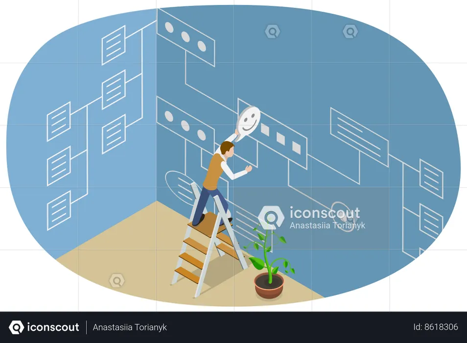 Processo de fluxo de trabalho  Ilustração