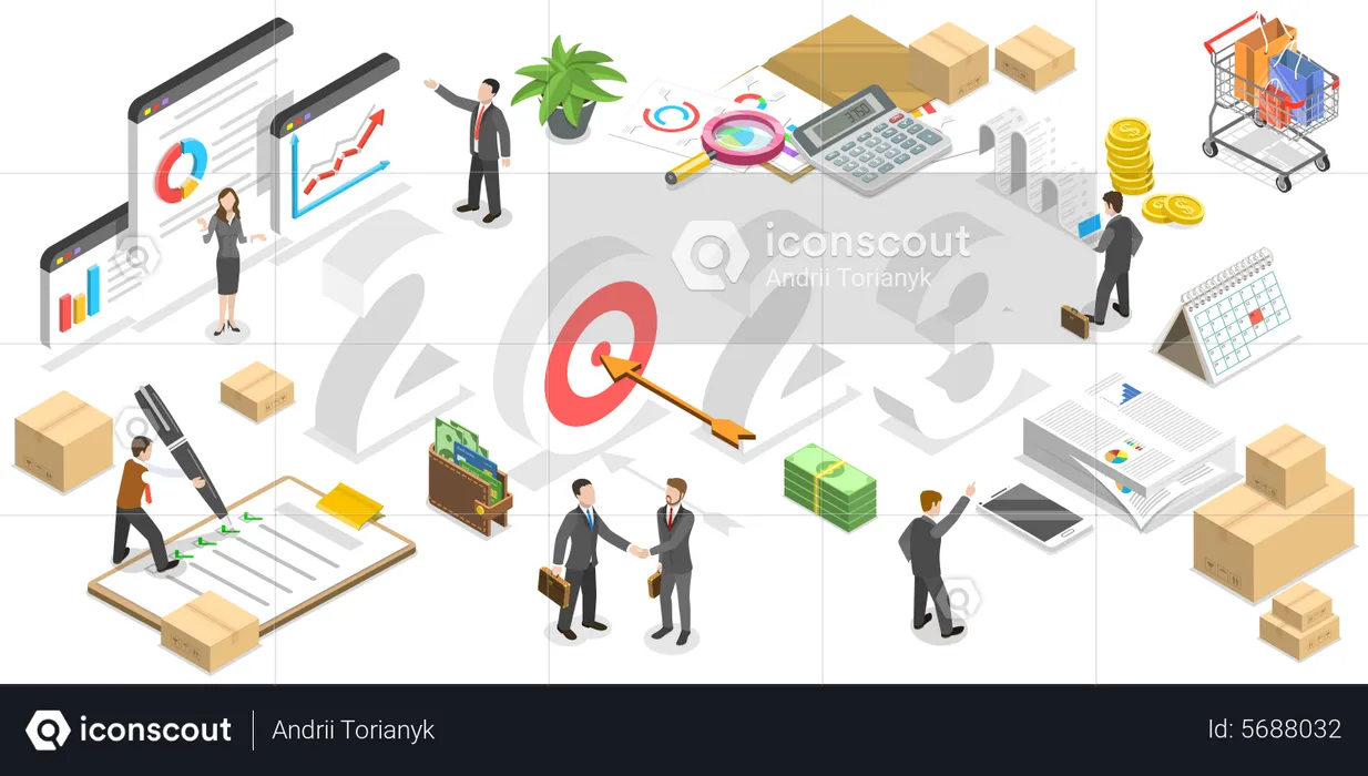 Procurement Planning In New Year 2023  Illustration