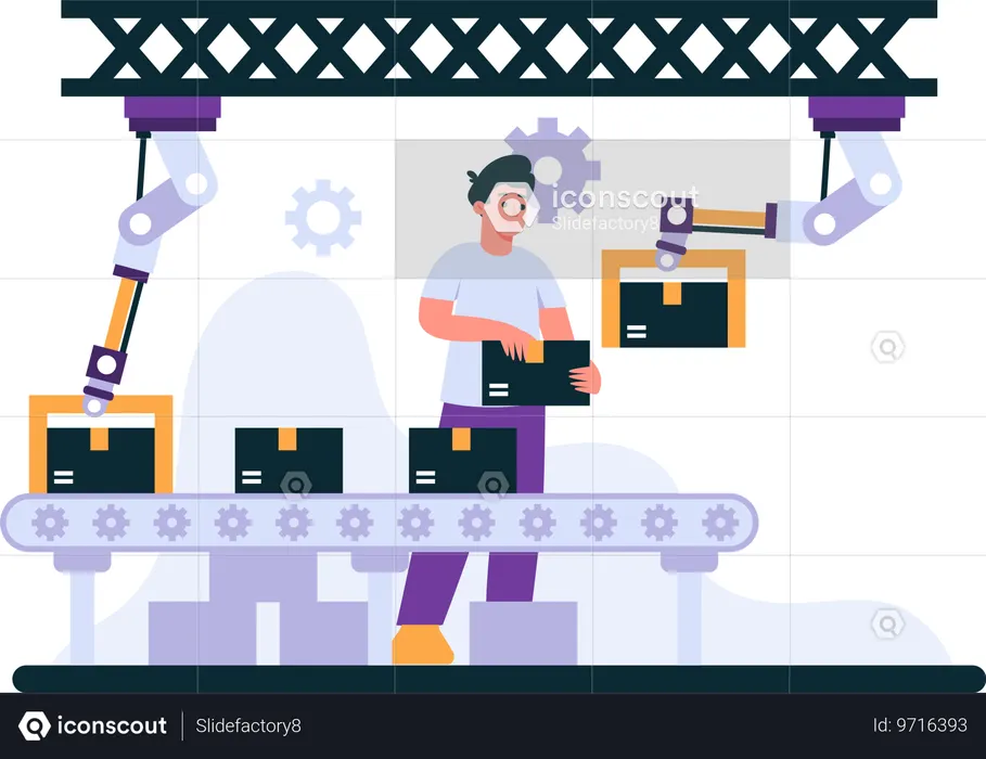 Produção Assistida por Robôs  Ilustração