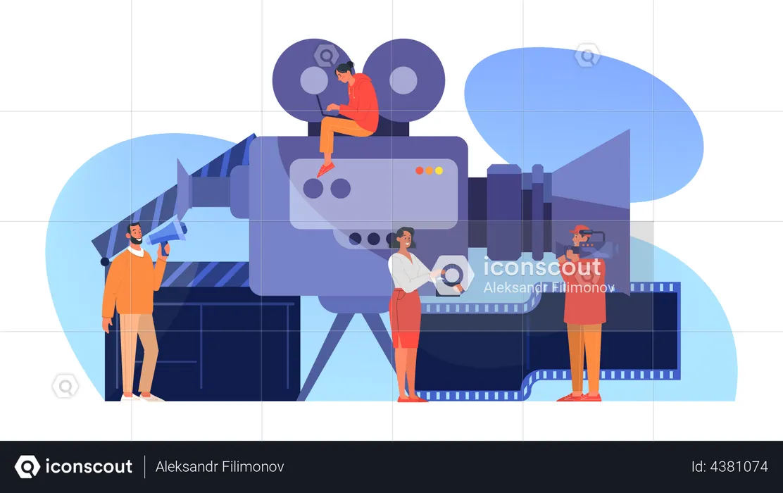 Produccion de pelicula  Ilustración