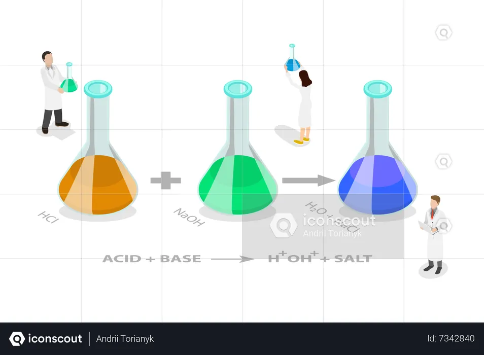 Producing a Salt and Water  Illustration