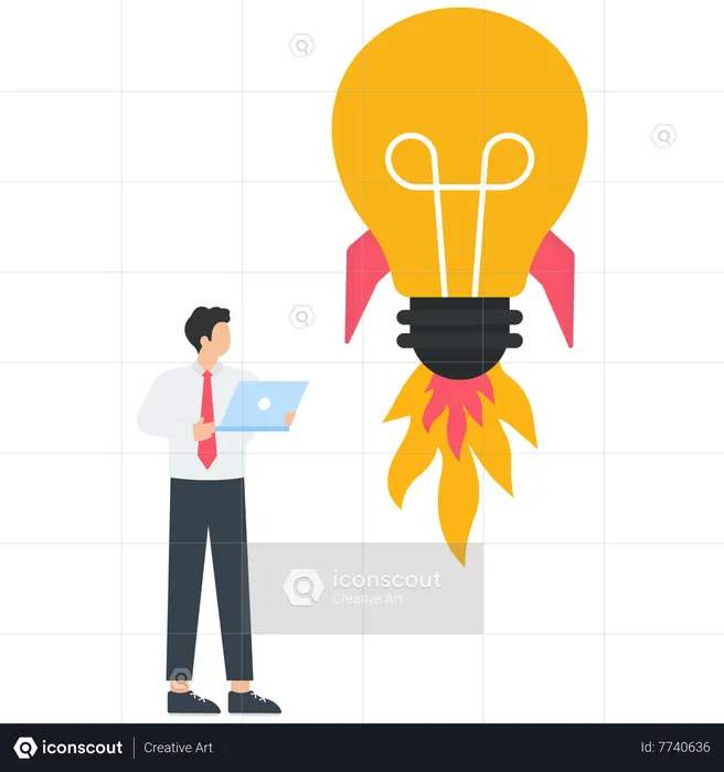 Product management career with development work tasks  Illustration