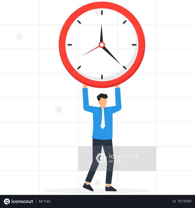 Productivity or procrastination problem  Illustration