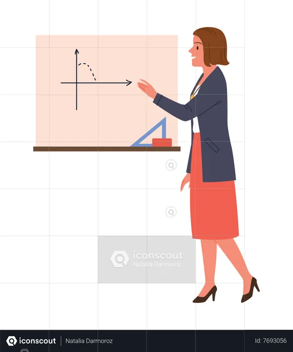 Profesora de matemáticas  Ilustración