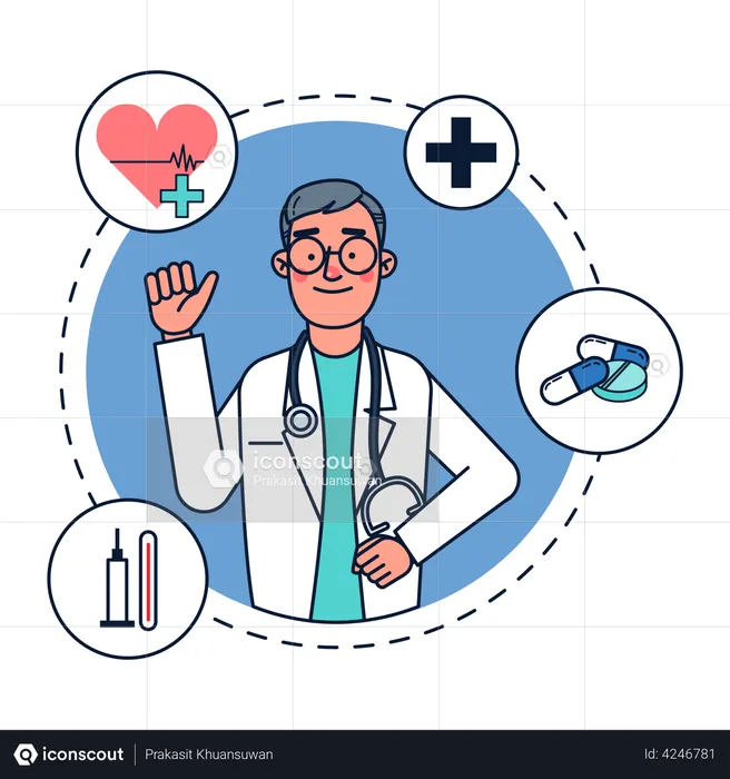 Profession Doctor  Illustration