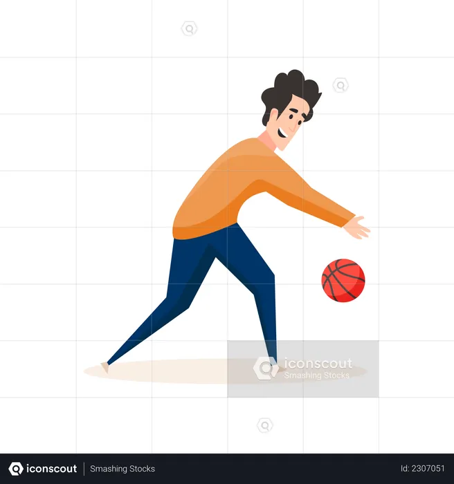 Professional basketball player  Illustration