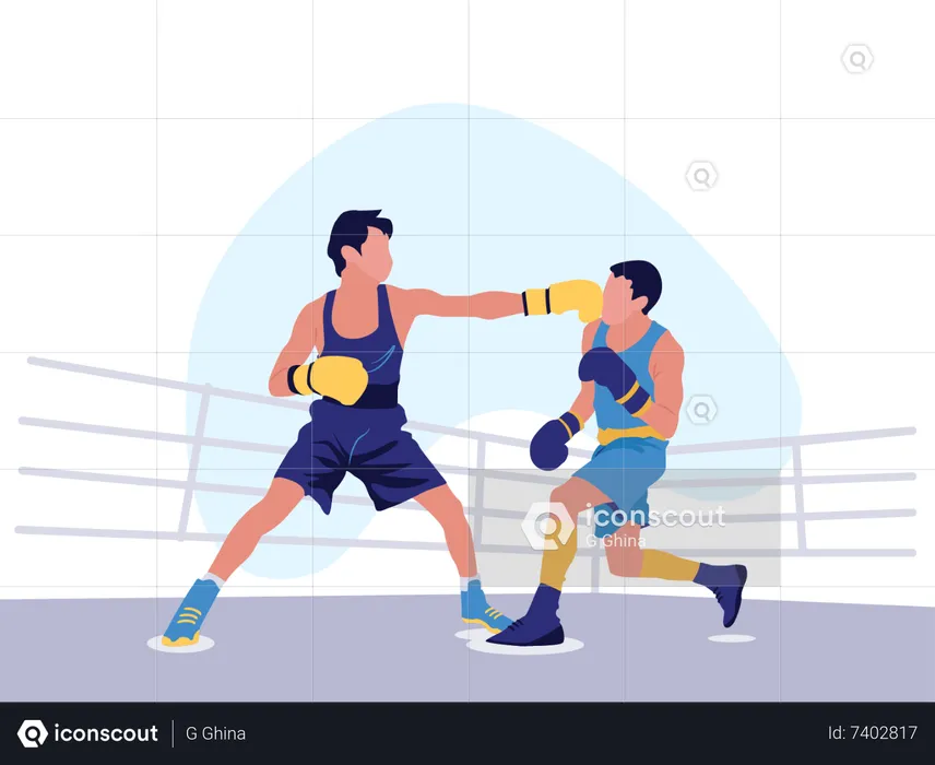 Professional boxing Competition  Illustration