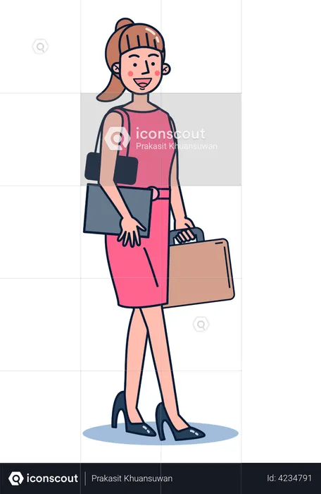 Professional Businesswoman  Illustration