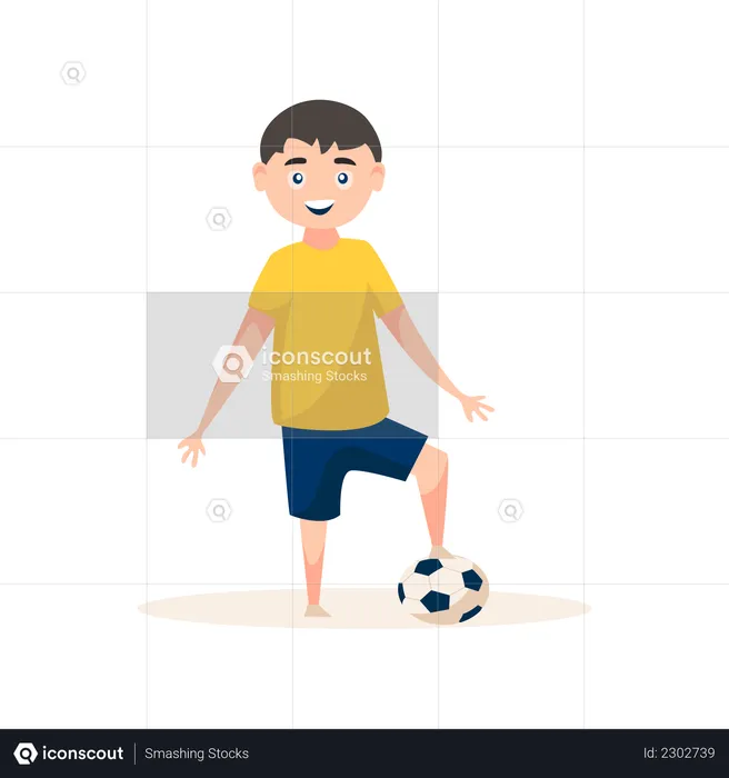 Professional footballer  Illustration