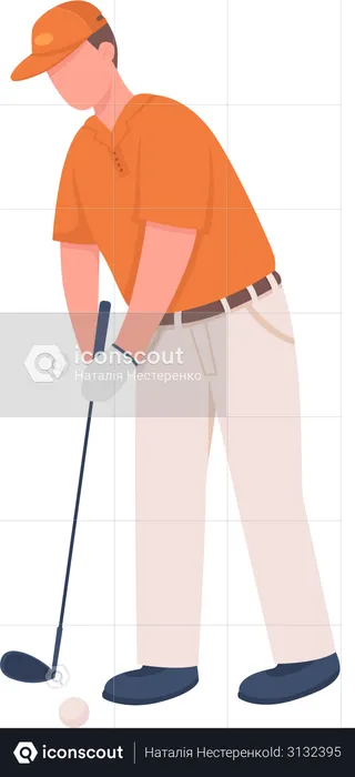 Professional golfer  Illustration