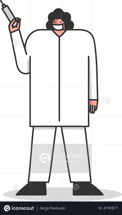 Professional Healthcare Staff  Illustration