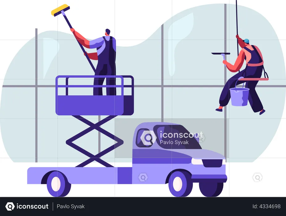 Professional Industrial Deep Cleaning Company  Illustration