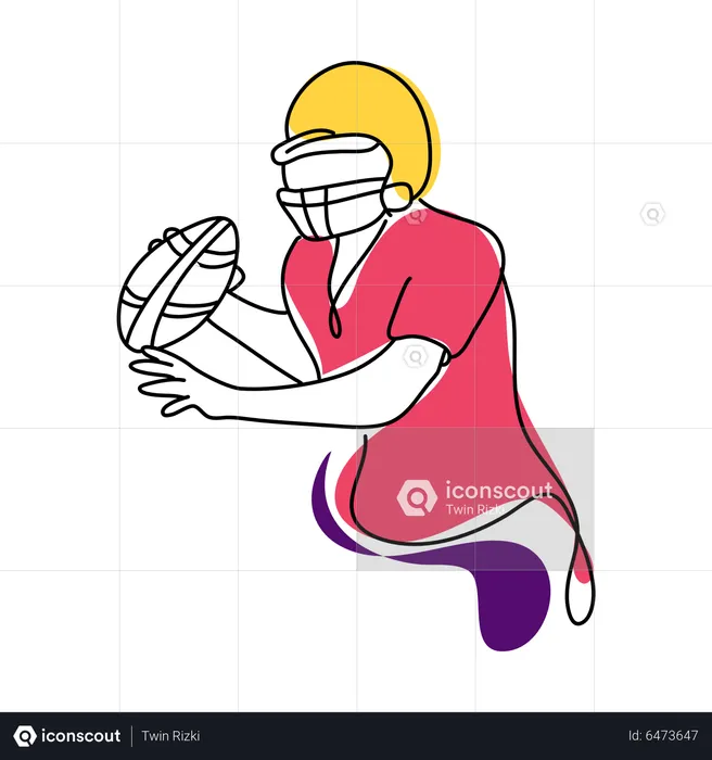 Professional rugby player  Illustration