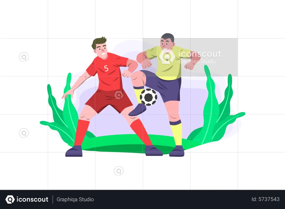 Professional soccer competition  Illustration