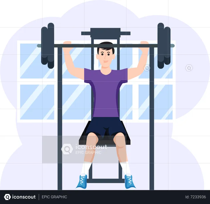 Professional Weightlifter  Illustration