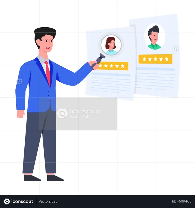 Profile Login  Illustration