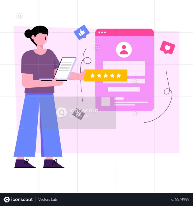 Profile login  Illustration