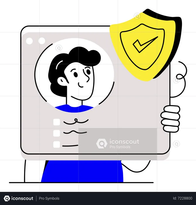 Profile Security  Illustration