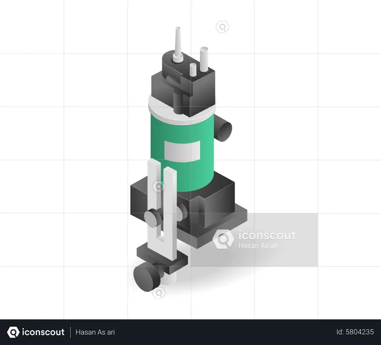 Profiling machine  Illustration