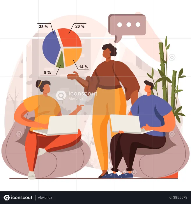 Profit analysis by employees  Illustration