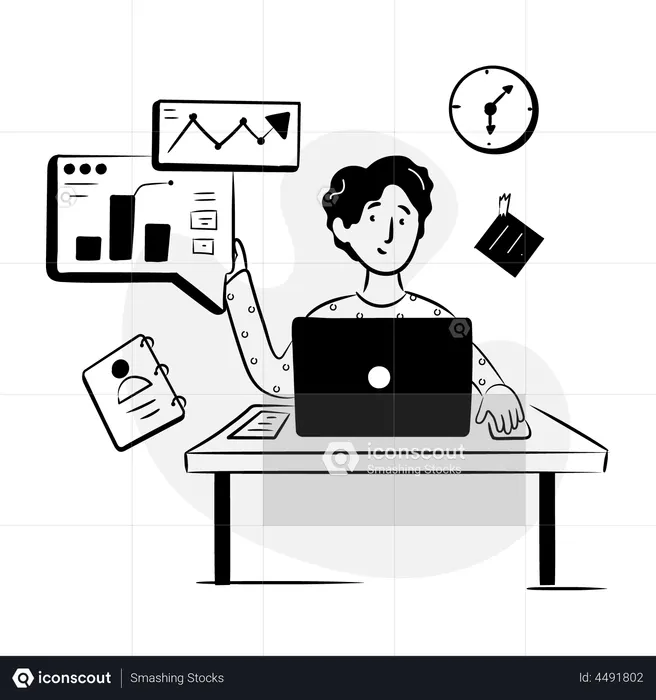 Profit Chart  Illustration
