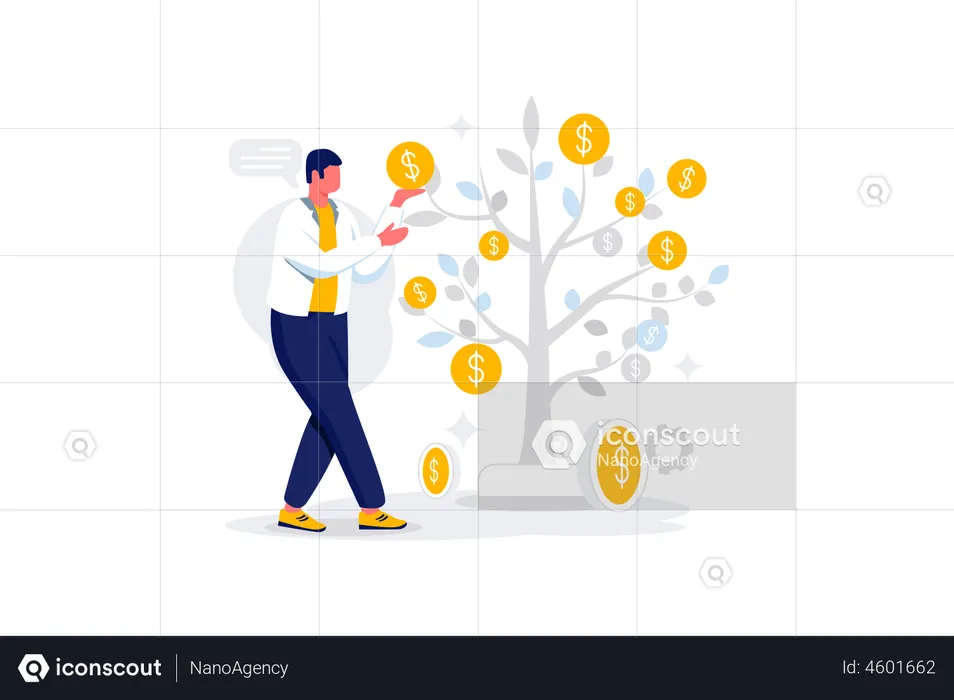 Profit In Business  Illustration