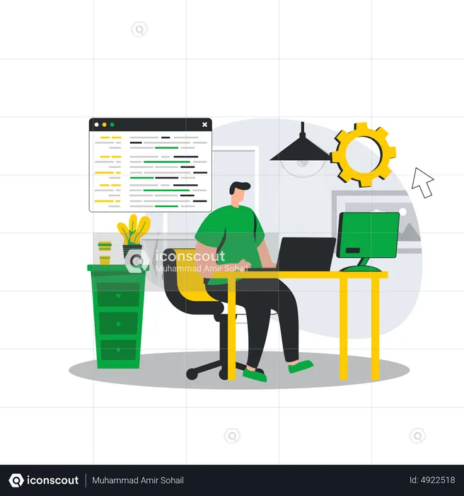 Programação de software  Ilustração