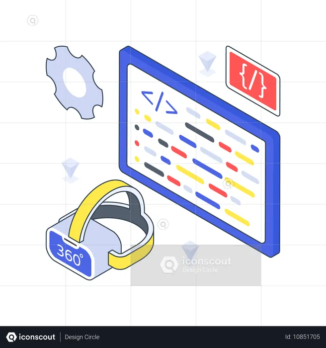 Programación de realidad virtual  Ilustración