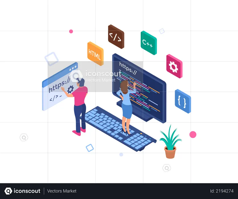 Programmation web  Illustration