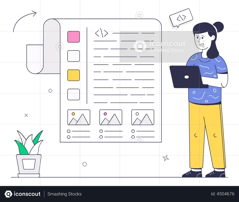 Programmer Coding  Illustration