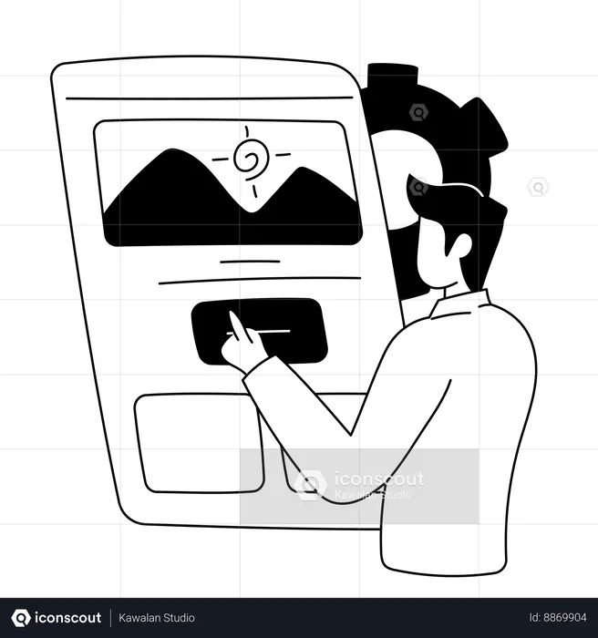 Programmer does user testing  Illustration