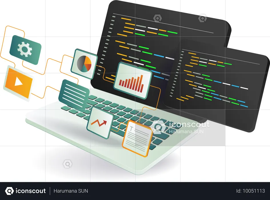 Programming code  Illustration