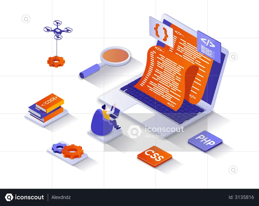 Programming company  Illustration