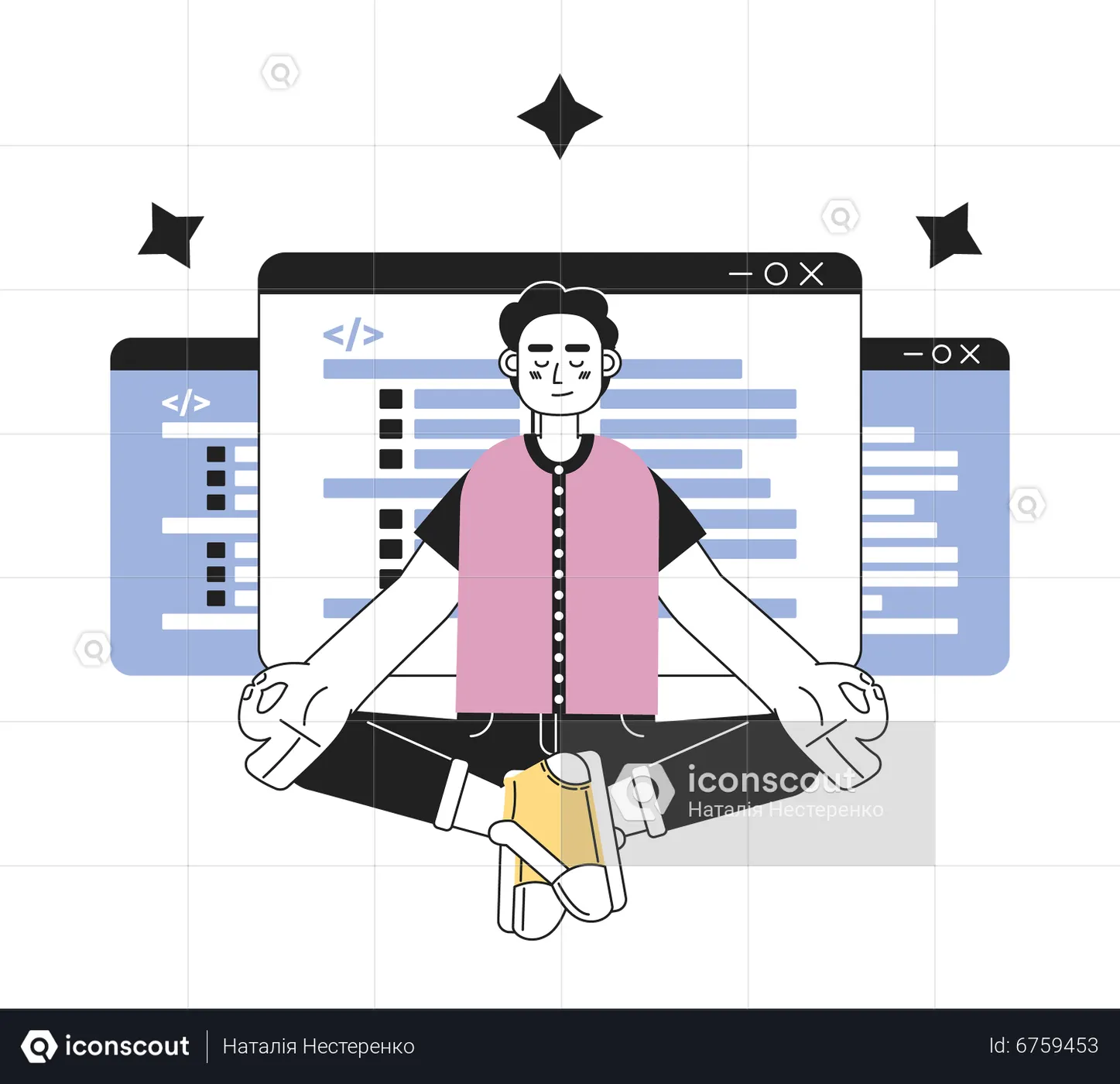 Programming Expert Illustration - Free Download Design & Development ...
